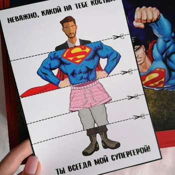 Открытка Супермен Superman DC Comics Комиксы Супергерой Размер А6 SP01