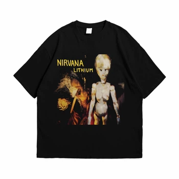 Футболка с принтом Nirvana Lithium 3XL Черный Ф Nir007-Ч 3XL