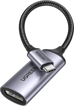 Переходник USB-C to DisplayPort Ugreen CM654 Thunderbolt 4 8k 60hz Grey (15575)