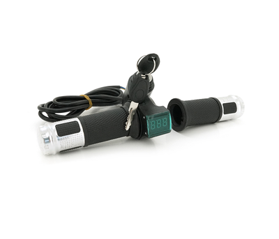 Ручка газу з ключем для електровелосипеда 12-72V+вольтметр, Box
