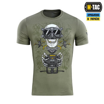 Тактическая футболка M-Tac Drohnenführer Light Olive олива S