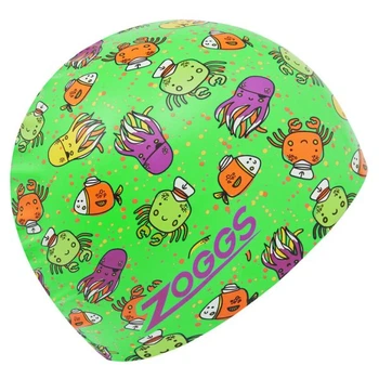 Шапочка для плавания Zoggs Silicone Printed (зеленый, морской рисунок) (465048.SEPLGN)
