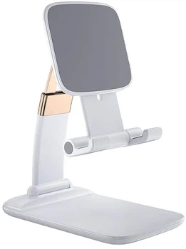 Держатель для телефона/планшета ESSAGER Knight Foldable Desk Mobile Phone Holder Stand (Plastic) White (EZJZM-QSSJ02)