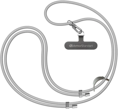 Ремешок для смартфона ArmorStandart Silicone Rope Titanium Grey with Grey holder (ARM76276)