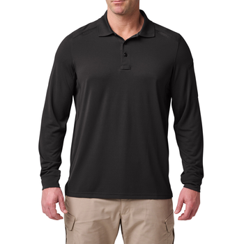 Поло з довгим рукавом 5.11 Tactical Helios Long Sleeve Polo Black M (42022-019)