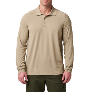 Поло з довгим рукавом 5.11 Tactical Helios Long Sleeve Polo Silver Tan XL (42022-160)