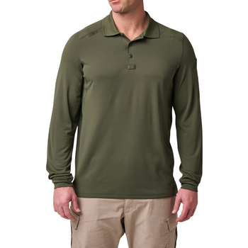 Поло з довгим рукавом 5.11 Tactical Helios Long Sleeve Polo TDU Green XL (42022-190)