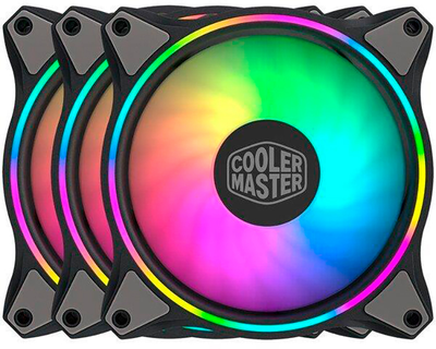Zestaw wentylatorów Cooler Master MasterFan MF120 HALO RGB 3 szt (MFL-B2DN-183PA-R1)