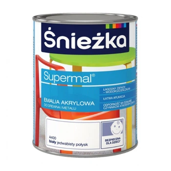 Эмаль акриловая Sniezka Супермаль акриловая ш/глянцевая А400 0,4л (11938)