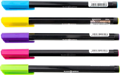 Набор ручек шариковых Optima Black 0.7 мм 50 шт Синих (o15700)