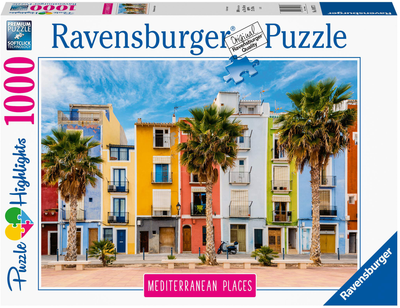 Puzzle Ravensburger Śródziemnomorska Hiszpania 50 x 70 cm 1000 elementów (4005556149773)
