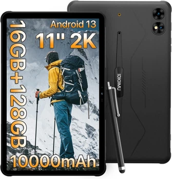 Планшет 11" Full HD UMIDIGI Active T1 8+8/128Gb 4G 2-SIM 8 ядер Android 13 10000 mAh Черный k1