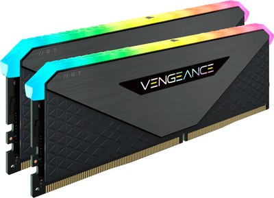 Оперативная память Corsair DDR4-4000 16384MB PC4-32000 (Kit of 2 x 8192) Vengeance RGB RT Black (CMN16GX4M2Z4000C18)