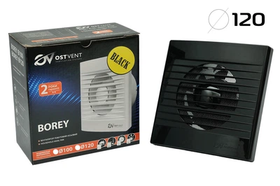 Вентилятор бытовой BOREY 120 S Black