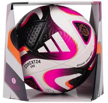 М'яч футбольний Adidas Conext 24 Pro OMB IP1616 №5 Біло-рожевий із чорним