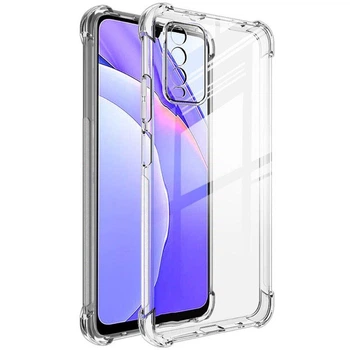 Протиударний TPU чохол GETMAN Ease logo посилені кути Full Camera для Xiaomi Redmi Note 9 4G/9 Power/Poco M3/9T Безбарвний (прозорий)