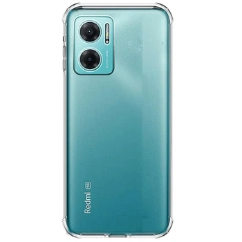 Противоударный TPU чехол GETMAN Ease logo усиленные углы Full Camera для Xiaomi Redmi Note 11E Прозрачный (Безцветный)
