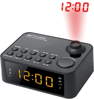 Портативный радиоприёмник с проекцией Muse M-178 P Black