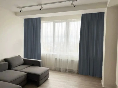 Комплект штор MANA микровелюр Diamond 150*240 см, две шторы. Цвет серый с синим оттенком (501).