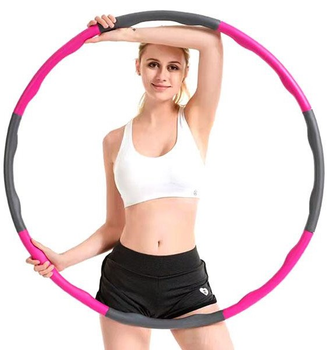 Pierścień hula-hoop Pink-Grey (4260272286601)