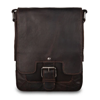 Мужская кожаная сумка через плечо Ashwood 8341 Brown (Коричневый)