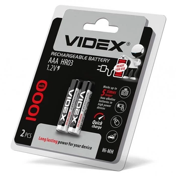 Акумулятори Videx HR03/AAA 1000mAh 2 шт