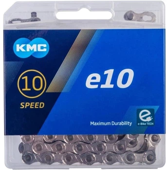 Цепь КМС е 10-Т 1/2x11/128x122L, серебряная/серебряная, 10 шв. (00889)
