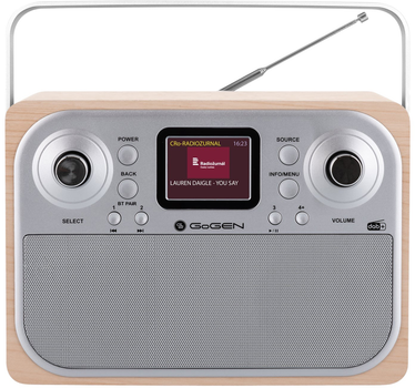 Radio GoGEN DAB 700 BTCS Srebrny/Brązowy (GOG-DAB700BTCS)