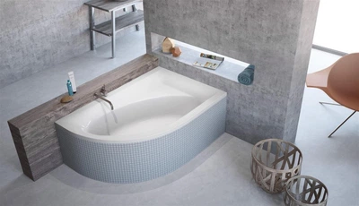 Ванна акрилова Mistra 170x110L + ніжки + сифон R135L WA1-07-170x110LS (TM Radaway)