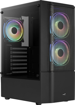 Корпус Aerocool Quantum Mesh v3 Midi-Tower RGB TG Black (ACCM-PV31133.11)