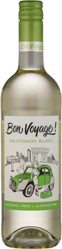 Вино Bon Voyage Sauvignon Blanc Alcohol Free біле напівсухе 0.75 л безалкогольне (3263280116657)