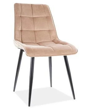 М'який стілець Velka Chic Velvet пудра VBL76