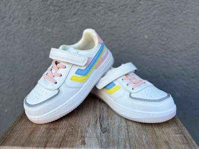 Дитячі кеди для дівчинки Clidee White/Pink 30, білий