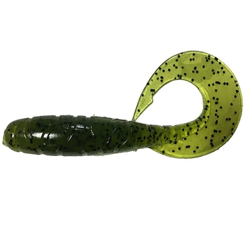 Силікон FishUp Mighty Grub 4.5 in/ 114,3мм / 4pcs ./# 042 - Watermelon Seed (10054109)