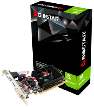 Karta graficzna Biostar PCI-Ex GeForce GT 610 2GB GDDR3 (64bit) (700/1333) (VGA, DVI, HDMI) (VN6103THX6)