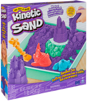 Набор песка для детского творчества Kinetic Sand V2 Замок из песка 454 г Фиолетовый (71402)