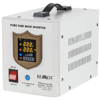 ДБЖ KEMOT PROsinus-500 12V 500VA/300W для котла білий