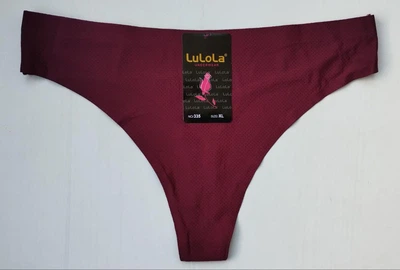 Трусики стринги Lulola бесшовные сливовый темный XL 50 335