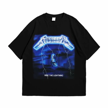 Футболка с принтом Metallica Ride The Lightning 3XL Черный Ф Metal005-Ч 3XL