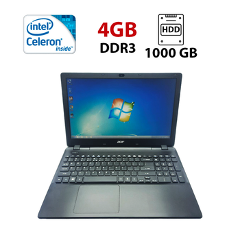 Ноутбук Acer Aspire e5-531 / 15.6" (1366x768) TN / Intel Celeron N2930 (4 (4) ядра по 2.16 GHz) / 4 GB DDR3 / 1000 GB HDD / Intel HD Graphics / WebCam б/в