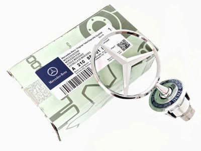 Eмблема Mercedes-Benz приціл значок в капот A2108800186 Chrome Blue
