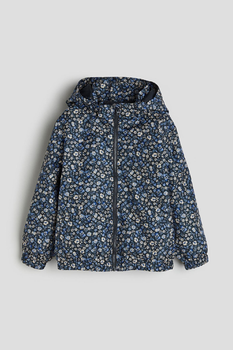 Куртка-ветровка синяя цветочный принт H&M 110-116см (400097773)