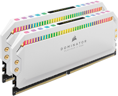 Pamięć Corsair DDR4-3200 16384MB PC4-25600 (Kit of 2x8192) Dominator Platinum RGB White (CMT16GX4M2Z3200C16W)