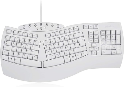 Клавіатура бездротова Perixx PERIBOARD-612 White (UKR)