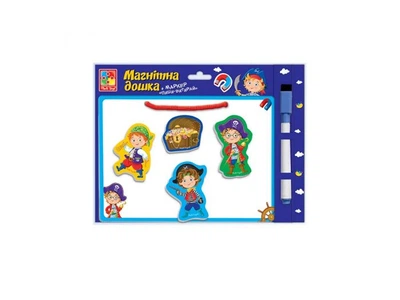 Магнитная доска пиши-вытирай Пираты, Vladi Toys, VT3601-10