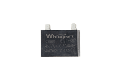 Конденсатор CBB61 6 мкФ, 450 В, Whicepart (прямоугольный, клеммы)