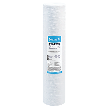 Картридж з поліпропіленової нитки Ecosoft 4,5x20” 20 мкм (CPN452020ECO) Big Blue 20