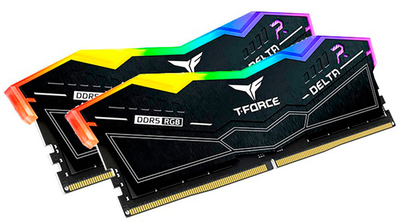 Оперативна пам'ять Team Group Delta RGB DIMM DDR5-7600 49152MB Dual Kit PC5-60800 Black (FF3D548G7600HC36EDC01)