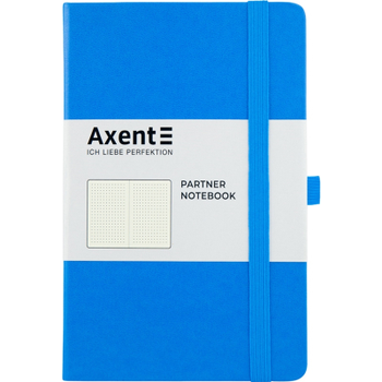 Книга записная Axent Partner, 125x195 мм, 96 листов, точка, голубая (8306-07-A)