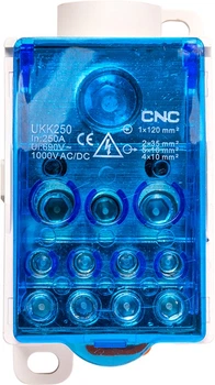 Blok rozdzielczy CNC FTUKK250 250 A na szynę DIN (NV821792)